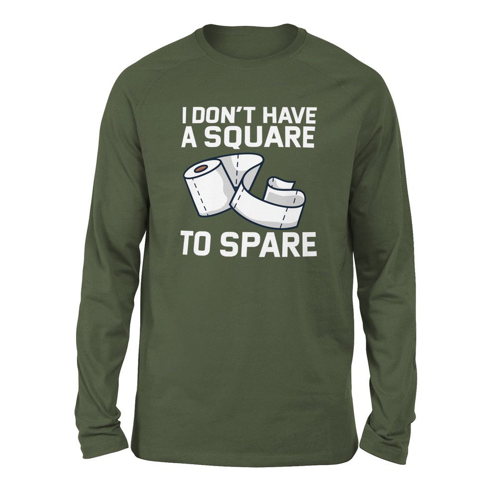 I Don't Have A Square To Spare Men/Unisex Drop Shoulder Sweatshirt in Military Green color