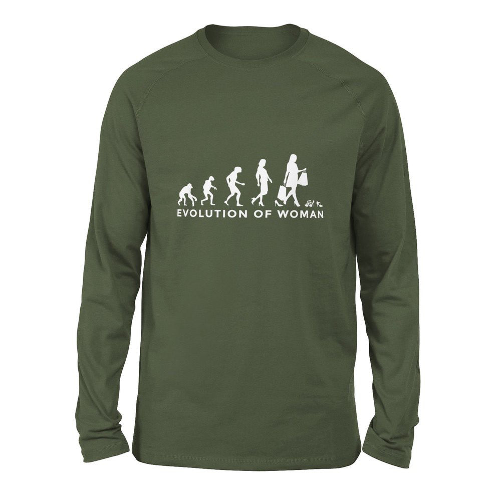 Female Evolution Men/Unisex Drop Shoulder Sweatshirt in Military Green color