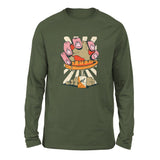 Planet Oil Squeezer Men/Unisex Drop Shoulder Sweatshirt in Military Green color