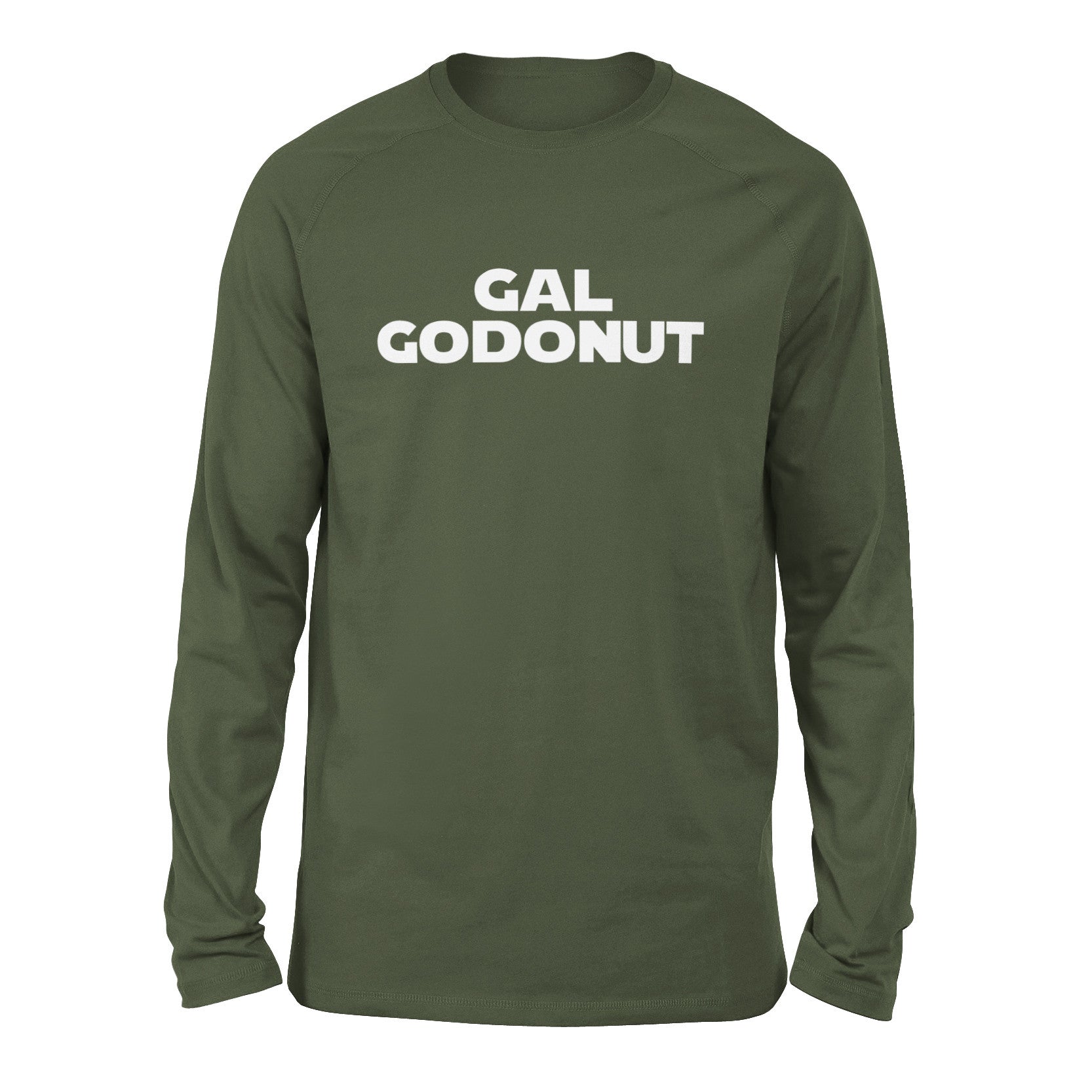 Gal Godonut Men/Unisex Drop Shoulder Sweatshirt in Military Green color