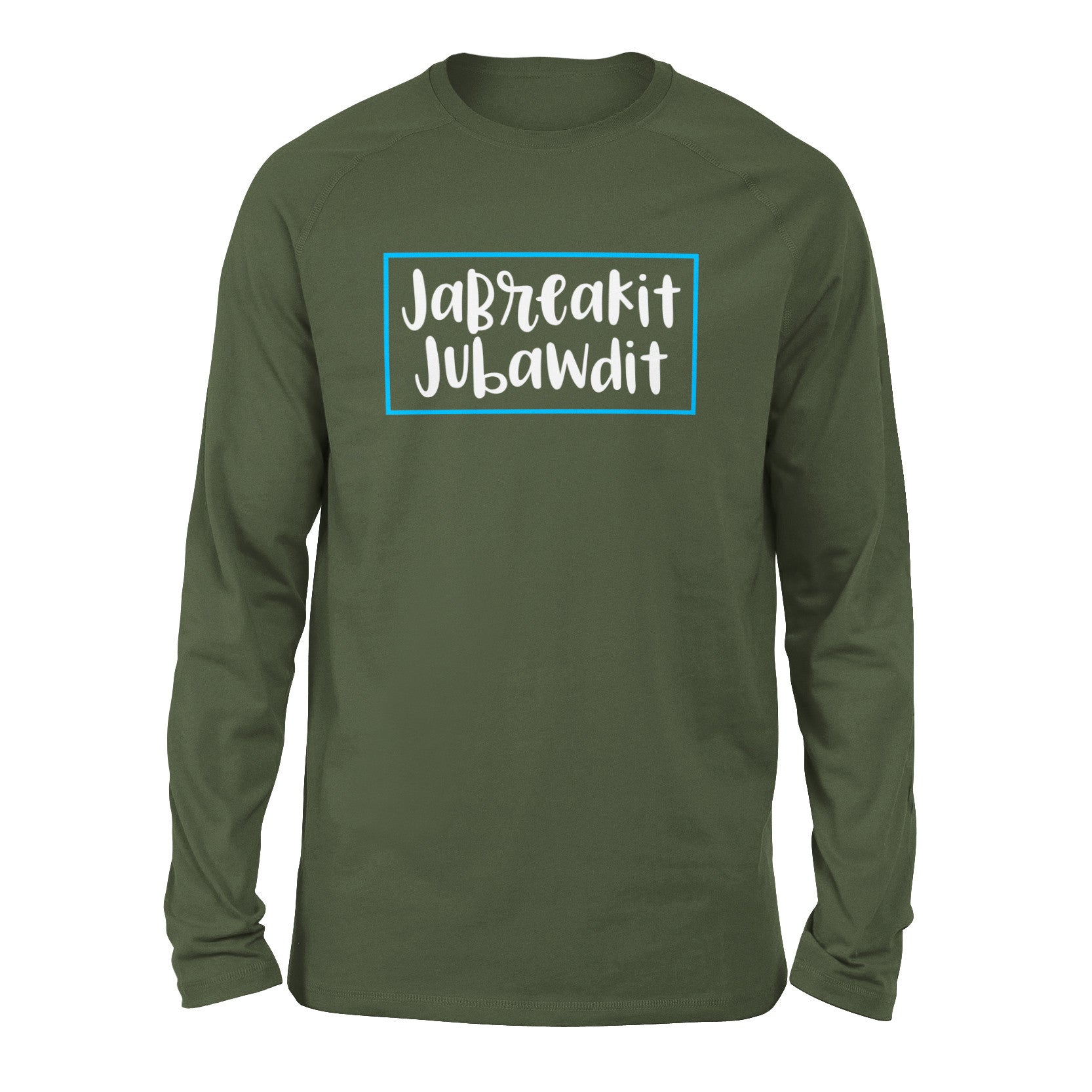 Jabreakit Jabawdit Men/Unisex Drop Shoulder Sweatshirt in Military Green color