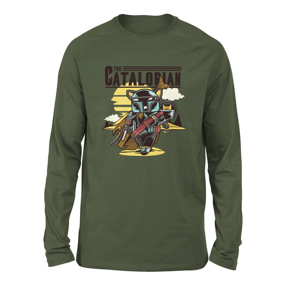 The Catalorian Men/Unisex Drop Shoulder Sweatshirt in Military Green color