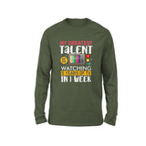My Greatest Talent Is Watching 5 Years Of Tv In 1 Week Men/Unisex Drop Shoulder Sweatshirt