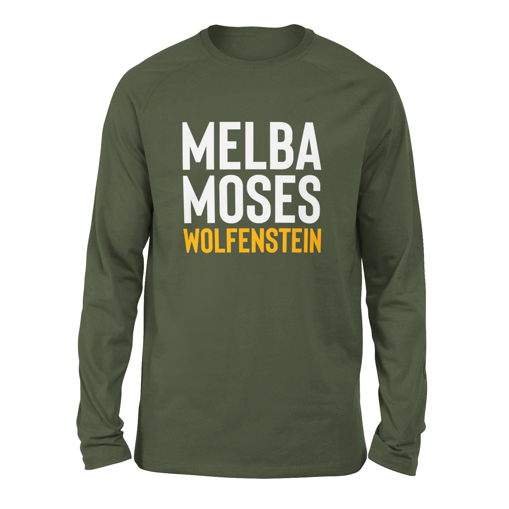 Melba Moses Wolfenstein Men/Unisex Drop Shoulder Sweatshirt in Military Green color