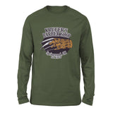 Krugers Barbershop Men/Unisex Drop Shoulder Sweatshirt in Military Green color
