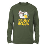 Drunk Again Men/Unisex Drop Shoulder Sweatshirt