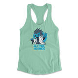 Master Hedgehog Womens Racerback Tank in Mint color