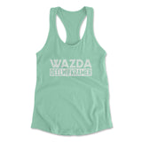 Wazda Deelwifkramer Womens Racerback Tank in Mint color
