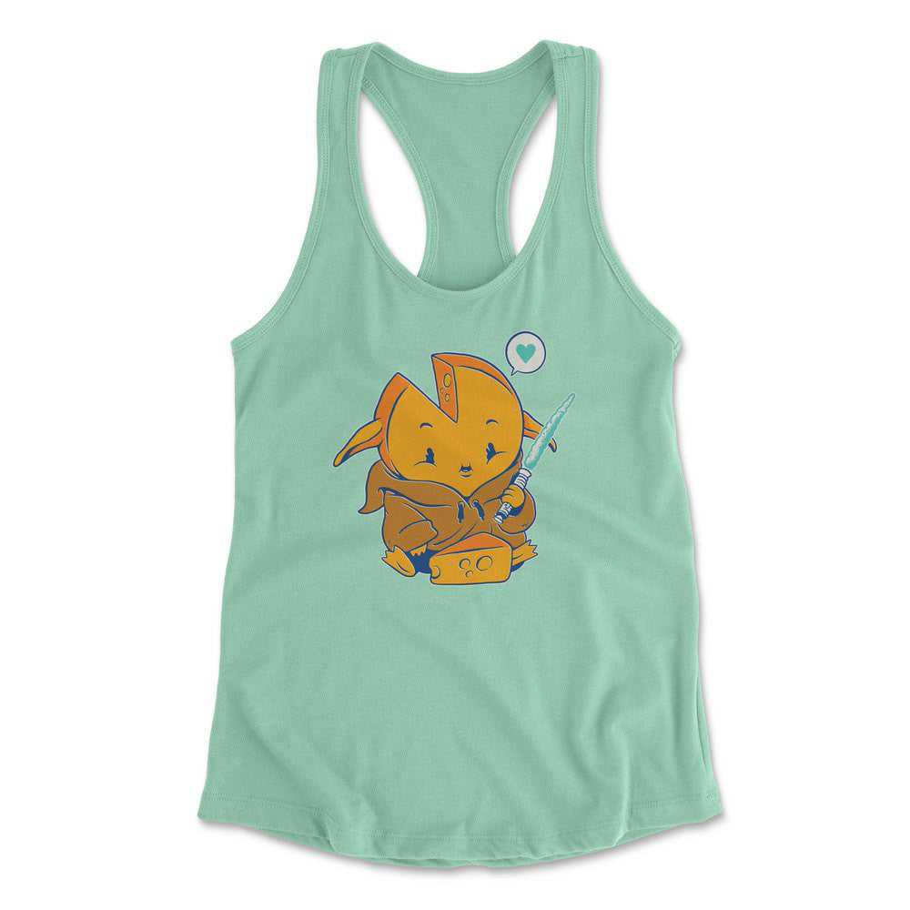 Baby Gouda Womens Racerback Tank in Mint color