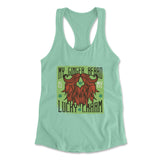 My Ginger Beard Is My Lucky Charm Womens Racerback Tank in Mint color