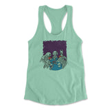 Poker Dogs Womens Racerback Tank in Mint color