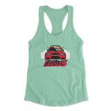 Fart And Furious Womens Racerback Tank in Mint color