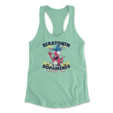 Molecules Rock Womens Racerback Tank in Mint color