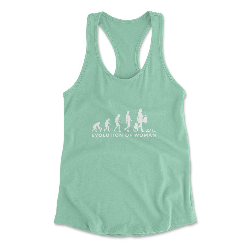 Female Evolution Womens Racerback Tank in Mint color
