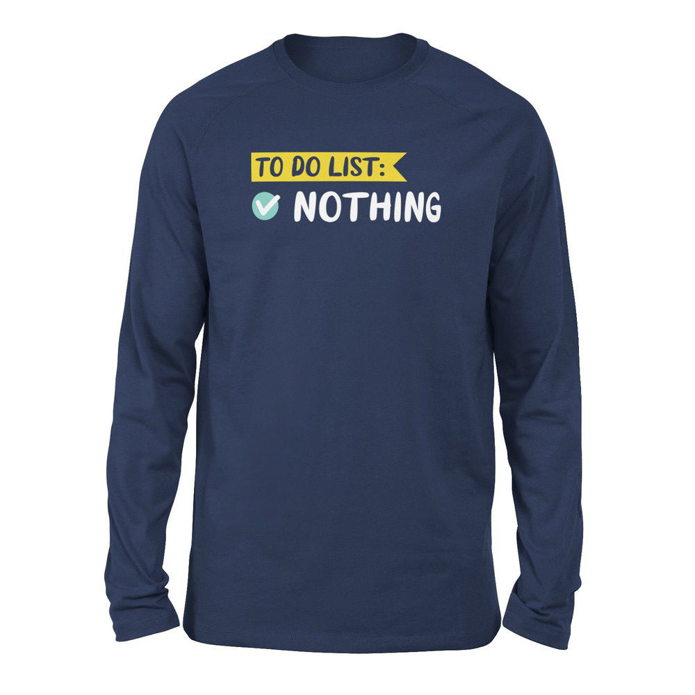 To Do List, Nothing Men/Unisex Drop Shoulder Sweatshirt in Navy color