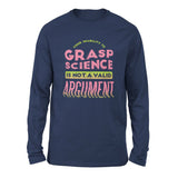 Not A Valid Argument Men/Unisex Drop Shoulder Sweatshirt in Navy color