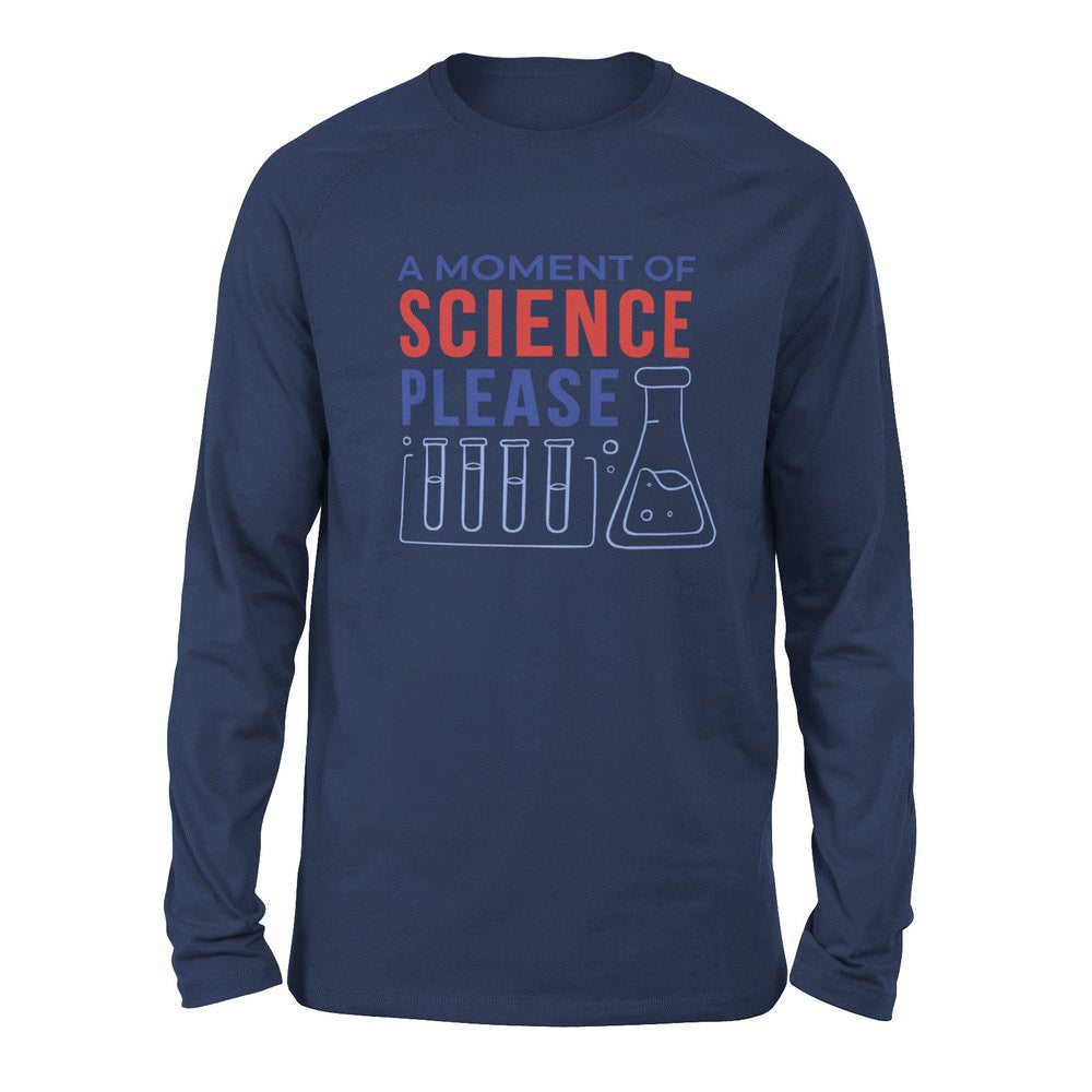 A Moment Of Science Please Men/Unisex Drop Shoulder Sweatshirt in Navy color