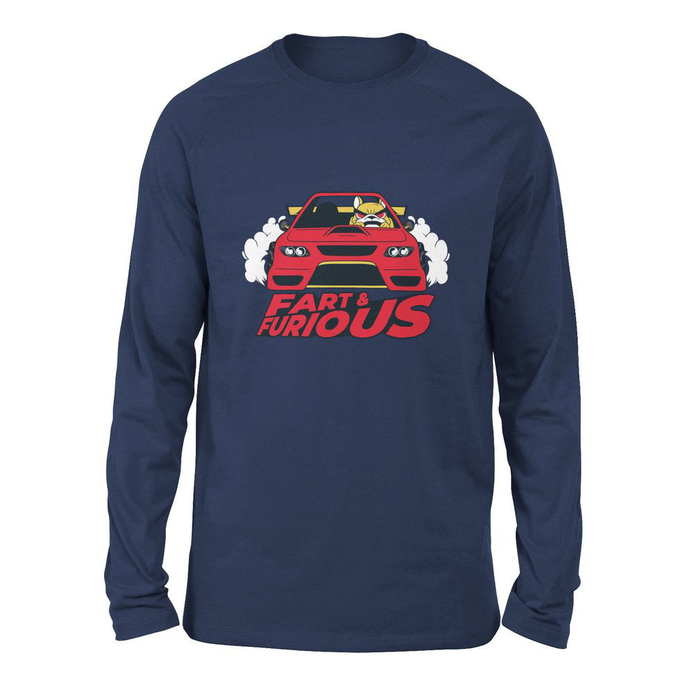 Fart And Furious Men/Unisex Drop Shoulder Sweatshirt in Navy color