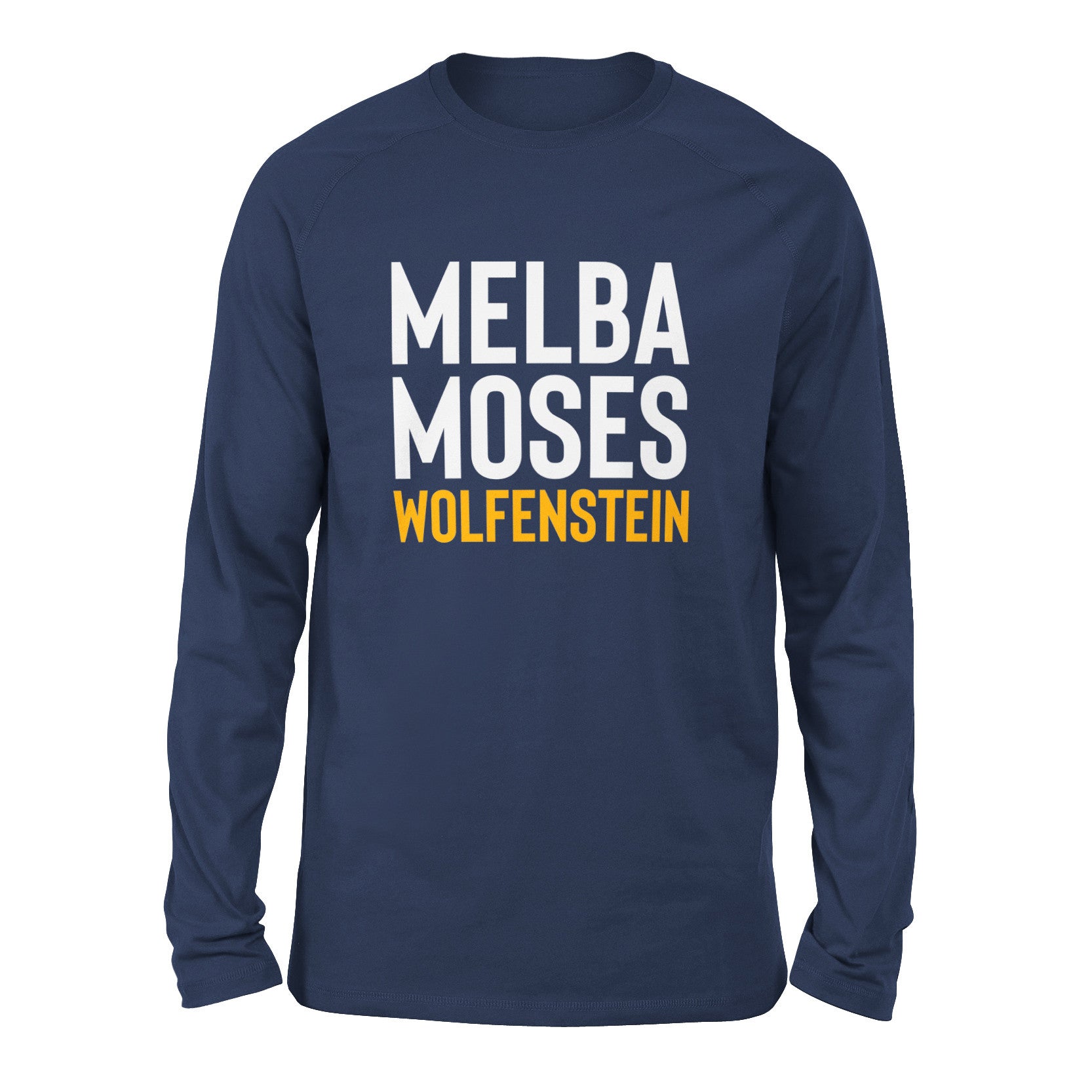 Melba Moses Wolfenstein Men/Unisex Drop Shoulder Sweatshirt in Navy color