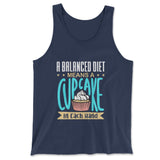 A Balanced Diet Means, A Cake In Each Hand Men/Unisex Tank