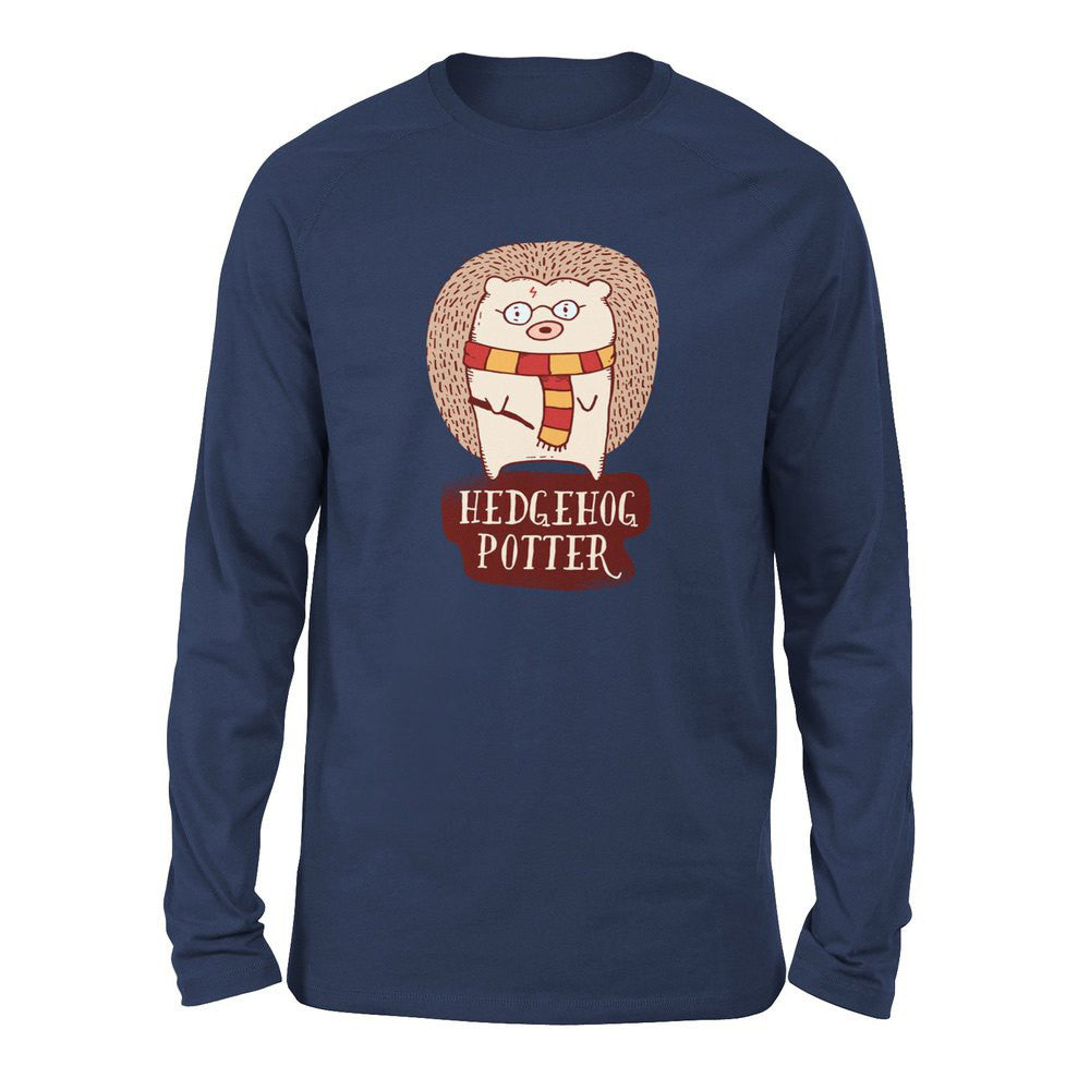 Hedge Hog Potter Men/Unisex Drop Shoulder Sweatshirt in Navy color