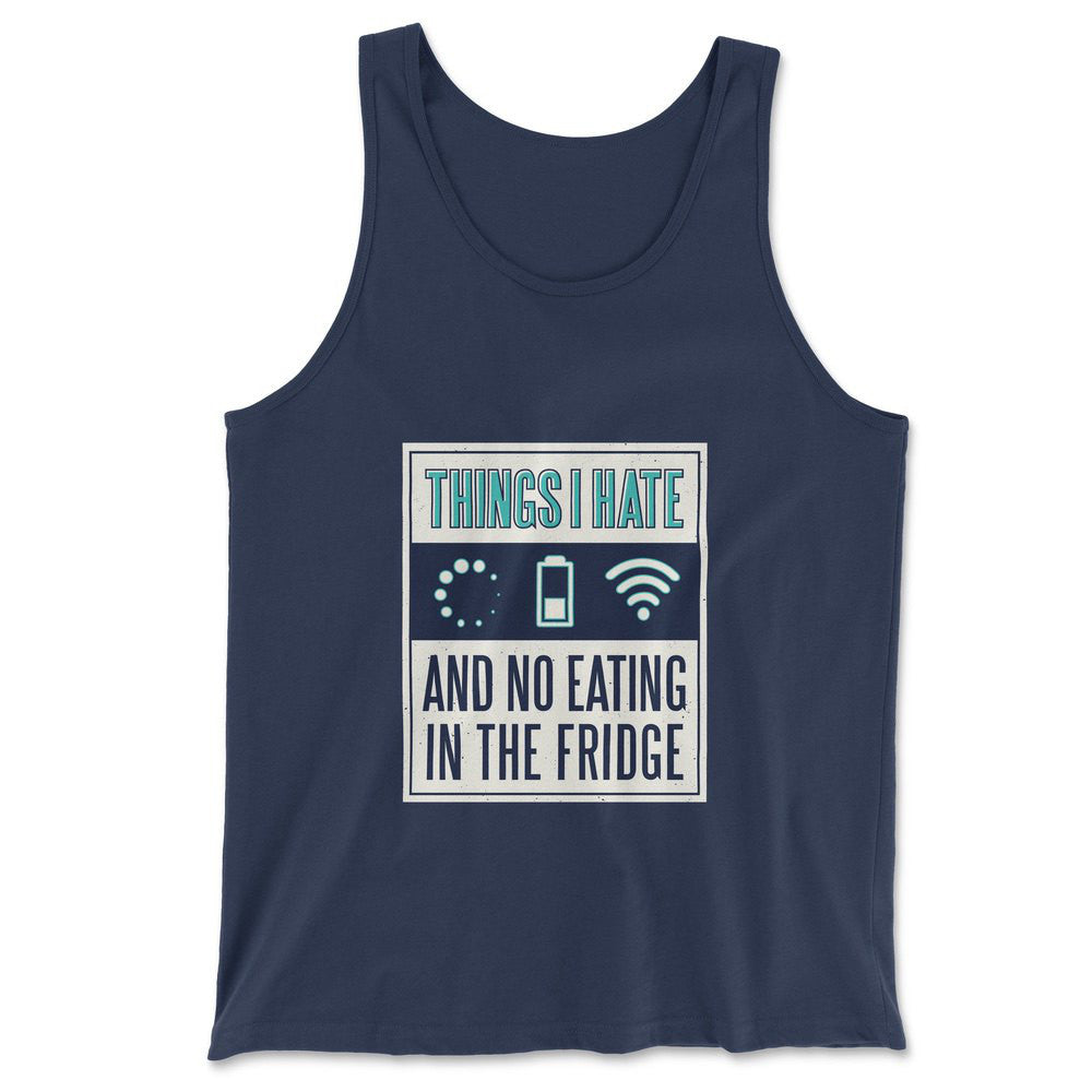 Things I Hate Men/Unisex Tank in Navy color