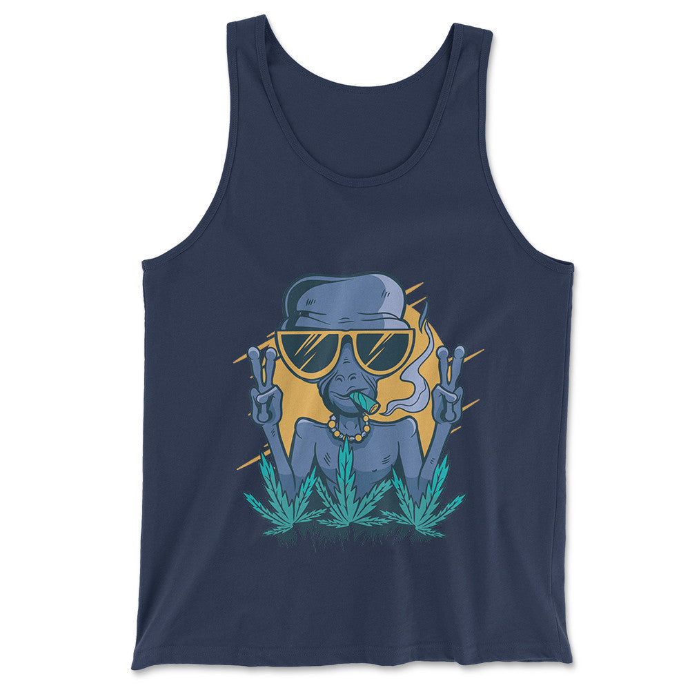 Alien Joint Men/Unisex Tank in Navy color