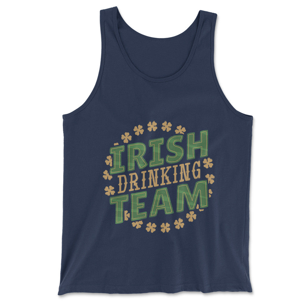 Irish Drinking Team Men/Unisex Tank in Navy color