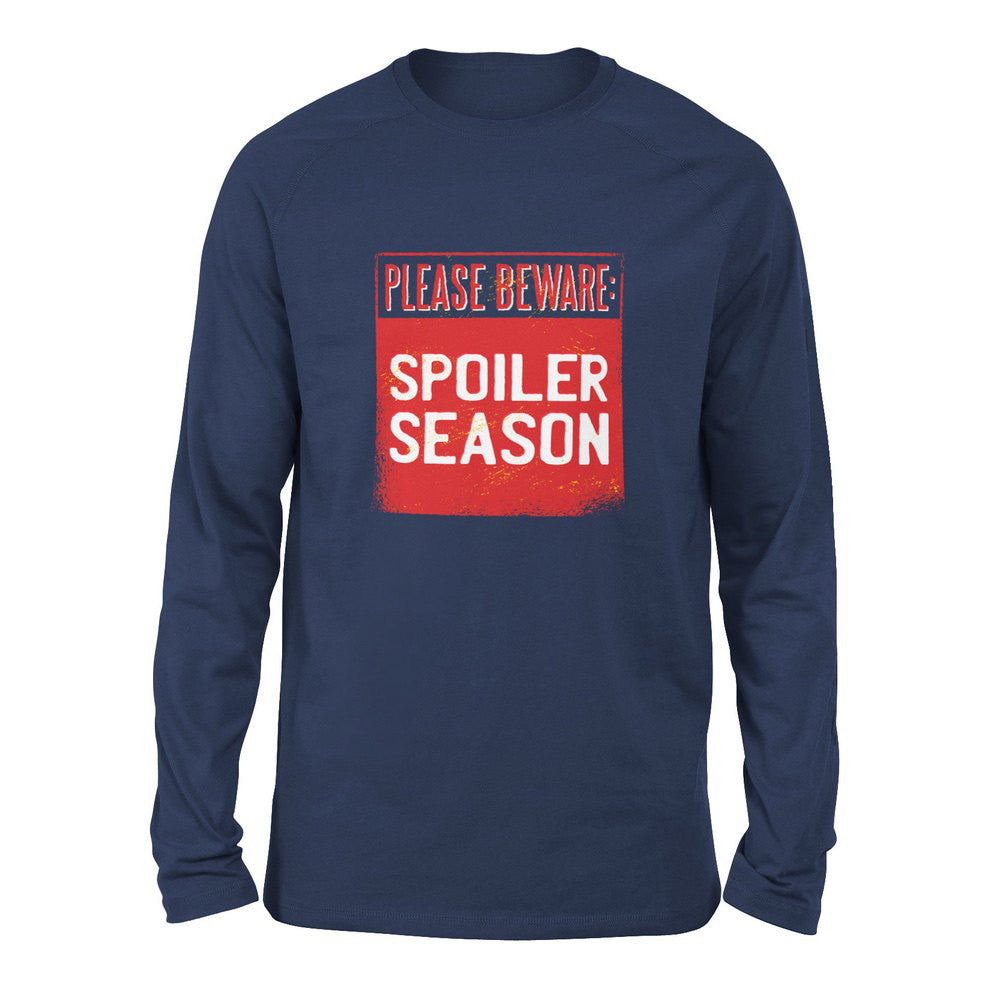 Spoiler Alert Men/Unisex Drop Shoulder Sweatshirt in Navy color