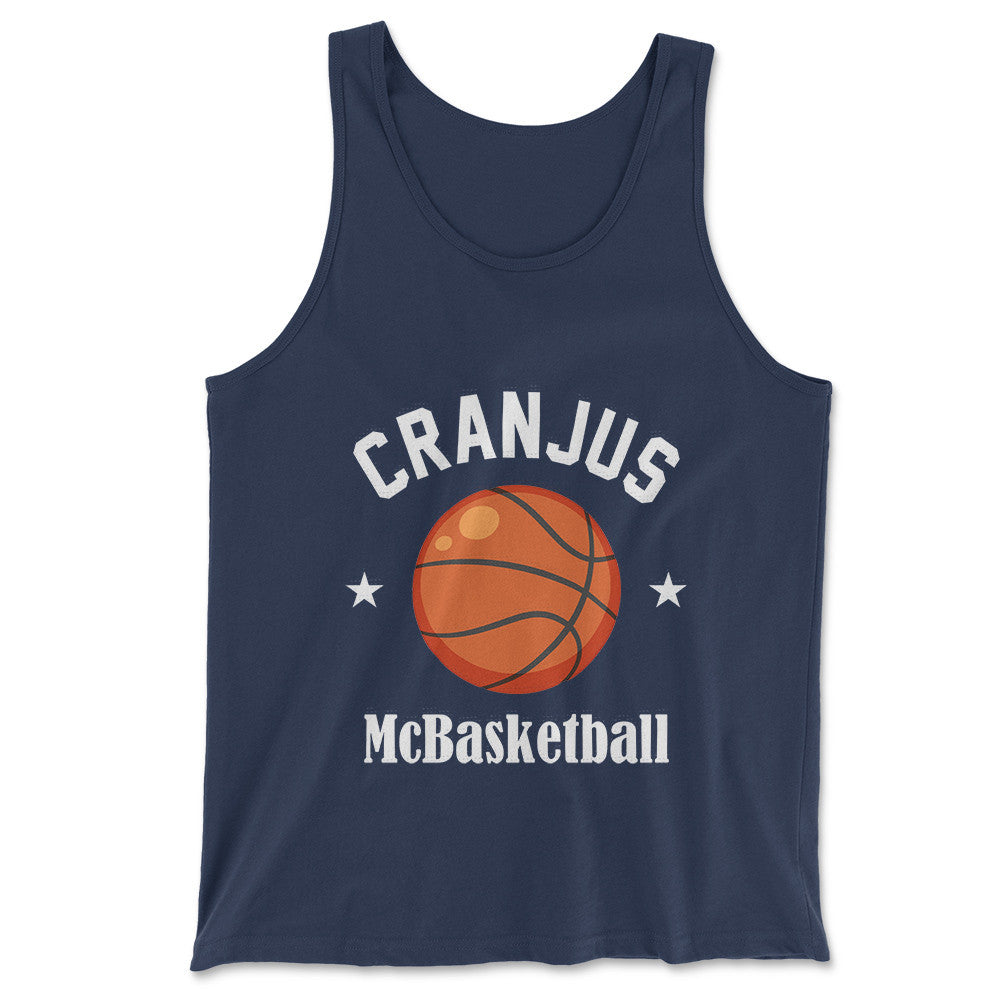 Cranjus Mcbasketball Men/Unisex Tank in Navy color