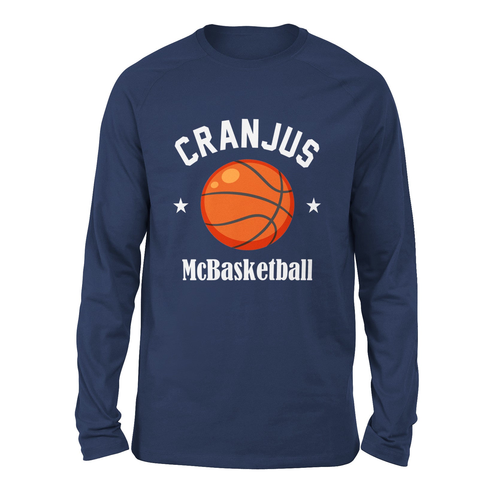 Cranjus Mcbasketball Men/Unisex Drop Shoulder Sweatshirt in Navy color