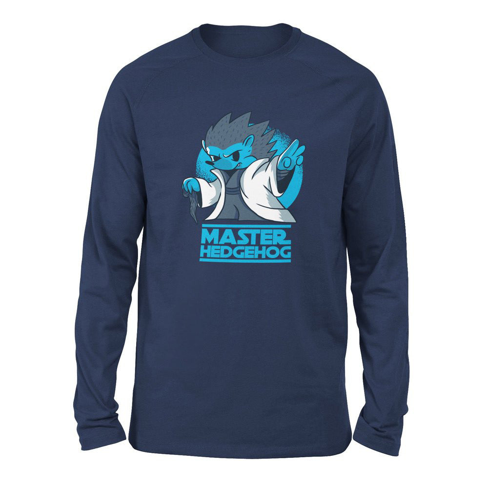 Master Hedgehog Men/Unisex Drop Shoulder Sweatshirt in Navy color