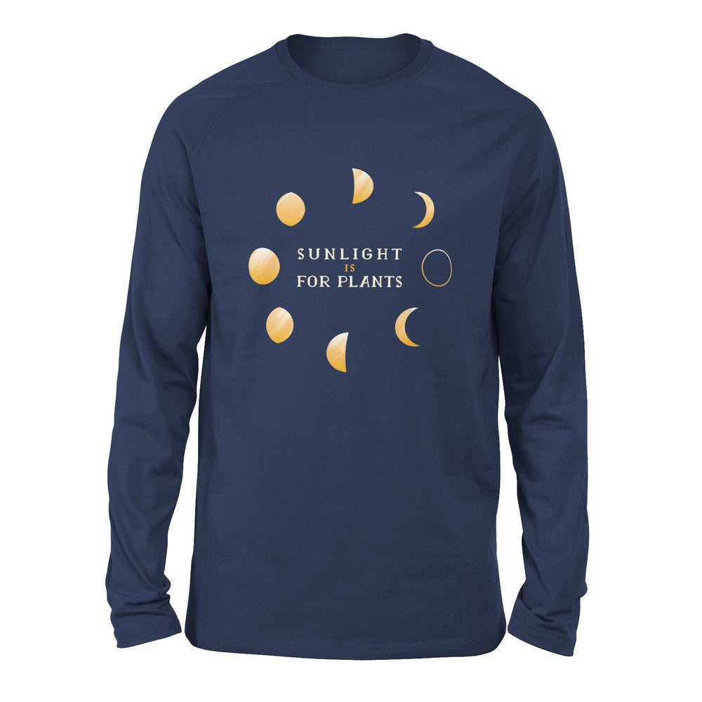 Night Moon Phases Men/Unisex Drop Shoulder Sweatshirt in Navy color