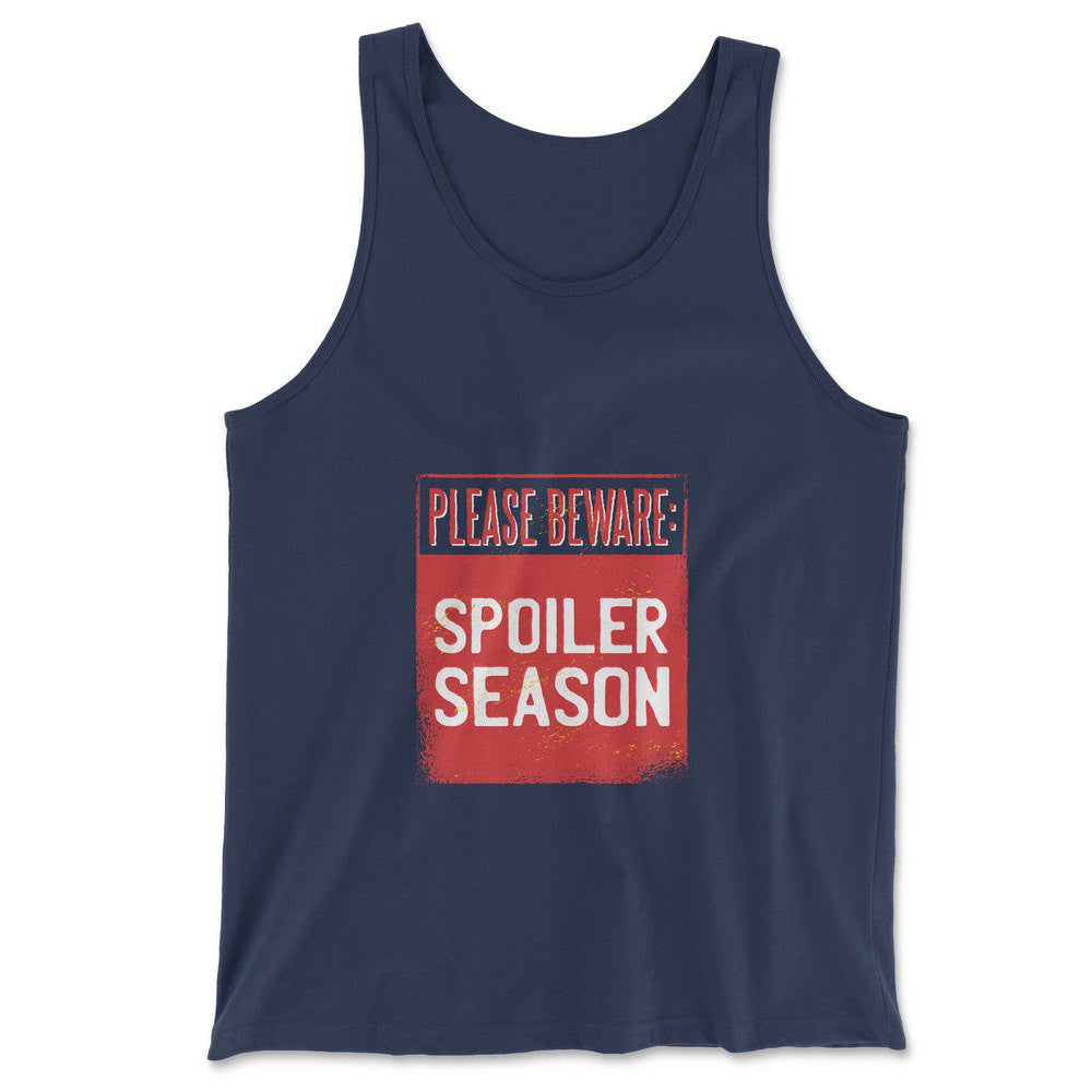 Spoiler Alert Men/Unisex Tank in Navy color