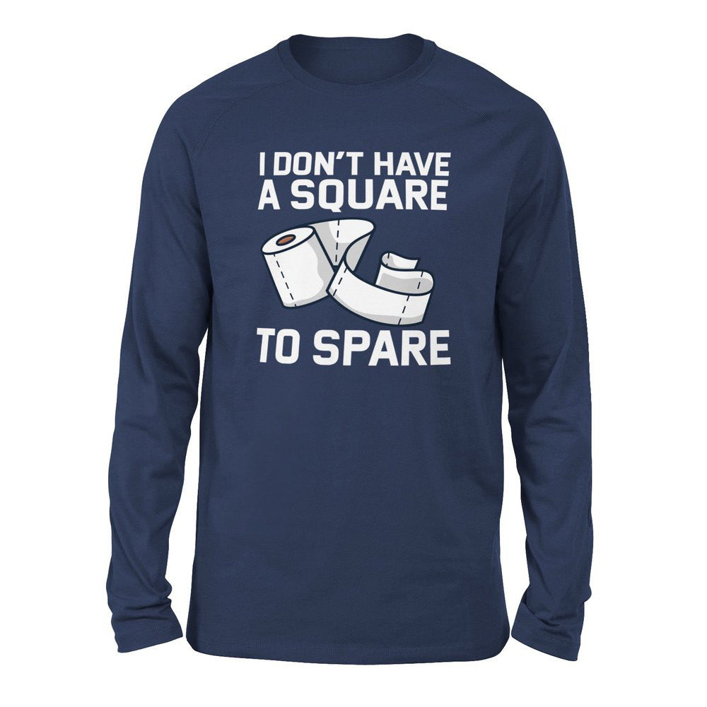 I Don't Have A Square To Spare Men/Unisex Drop Shoulder Sweatshirt in Navy color