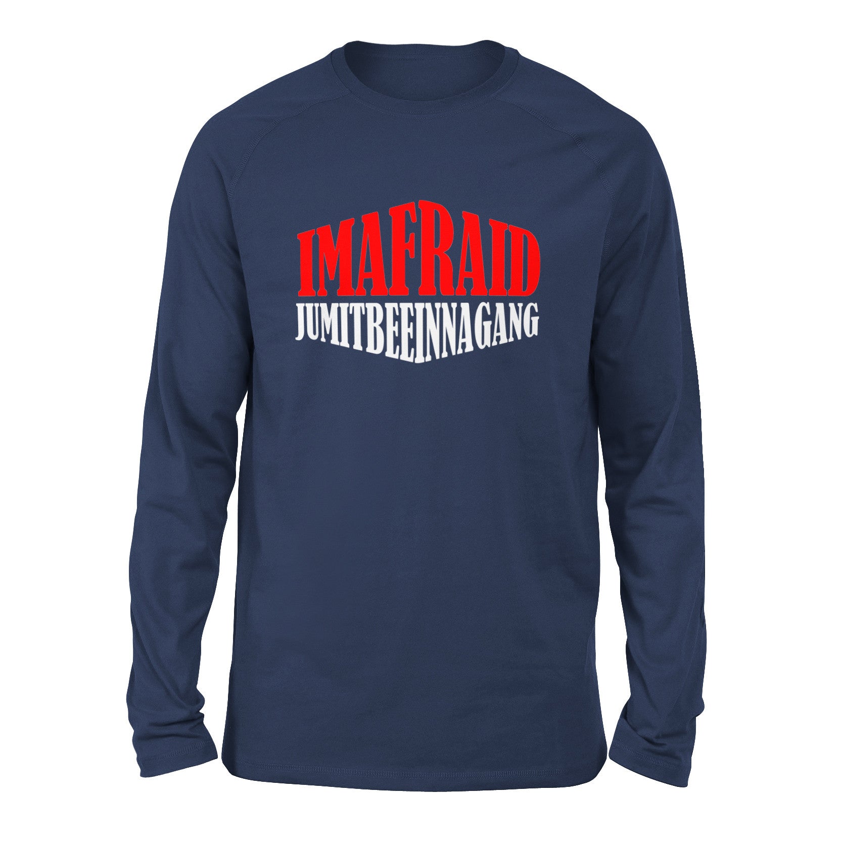 Imafraid Jumitbeeinnagang Men/Unisex Drop Shoulder Sweatshirt in Navy color