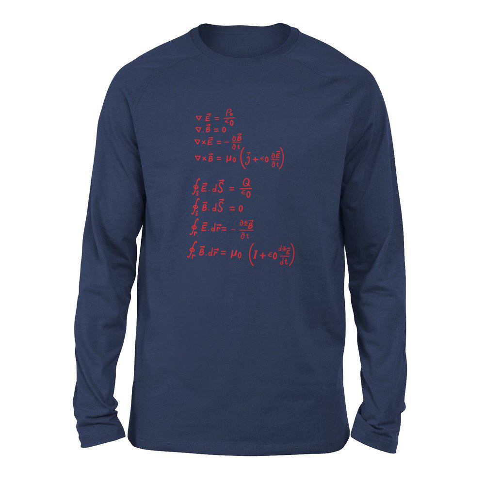 Physics Formula Men/Unisex Drop Shoulder Sweatshirt in Navy color