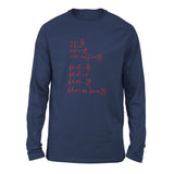Physics Formula Men/Unisex Drop Shoulder Sweatshirt in Navy color