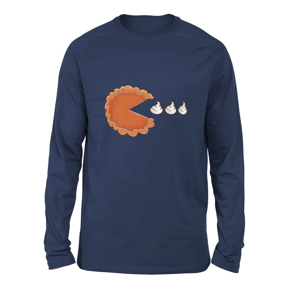 Pie Eating Cream Men/Unisex Drop Shoulder Sweatshirt in Navy color