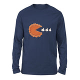 Pie Eating Cream Men/Unisex Drop Shoulder Sweatshirt in Navy color