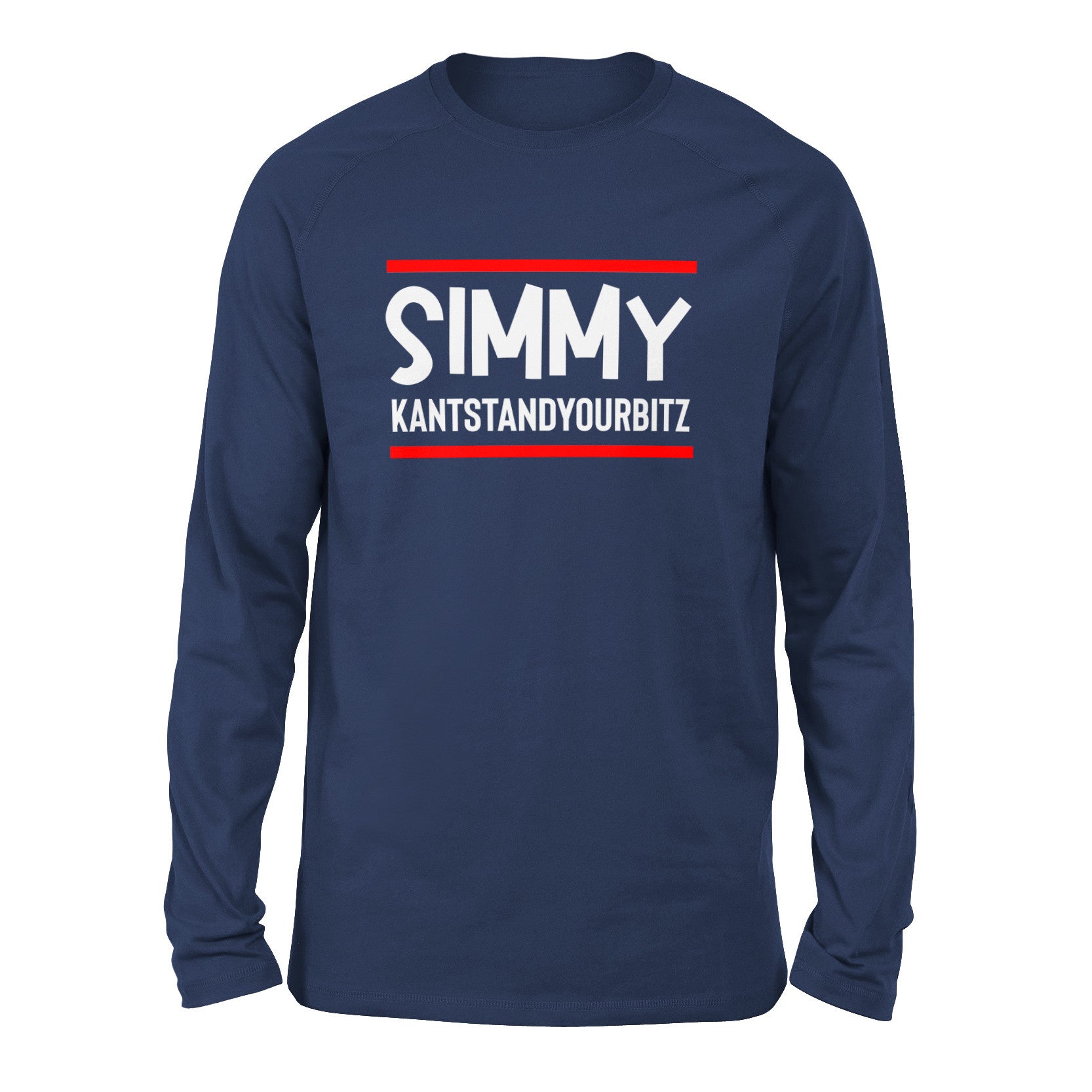 Simmy Kantstandyourbitz Men/Unisex Drop Shoulder Sweatshirt in Navy color