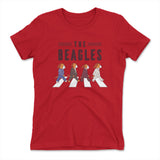 The Beagles Womens T-Shirt in Red color