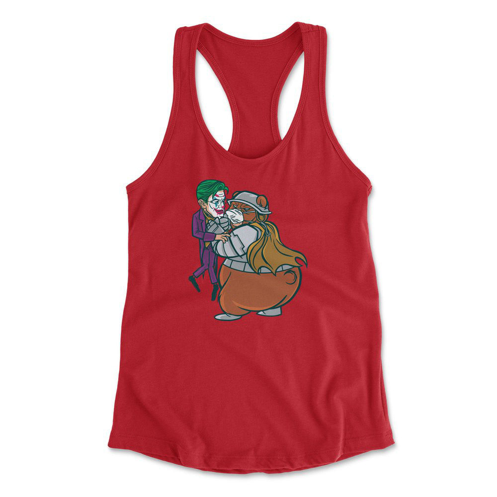 Iam Bearman Womens Racerback Tank in Red color