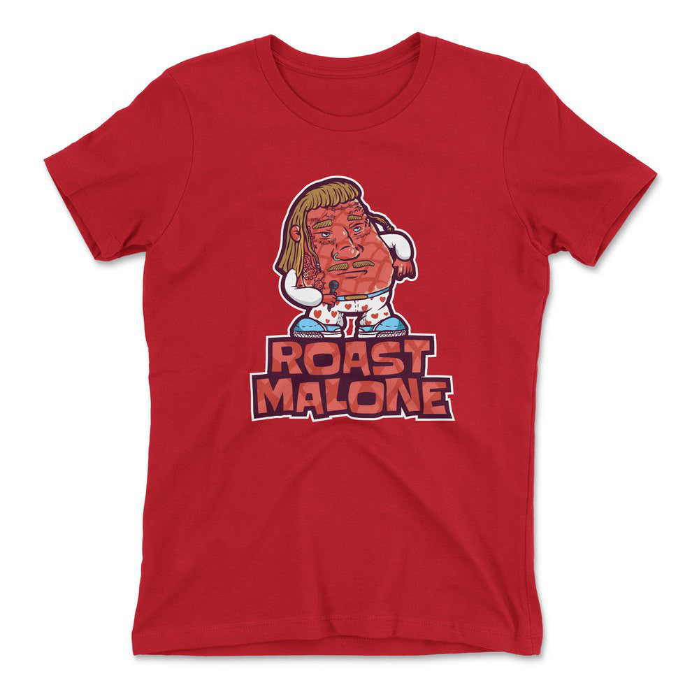 Roast Malone Womens T-Shirt in Red color