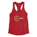 Pie Eating Cream Womens Racerback Tank in Red color