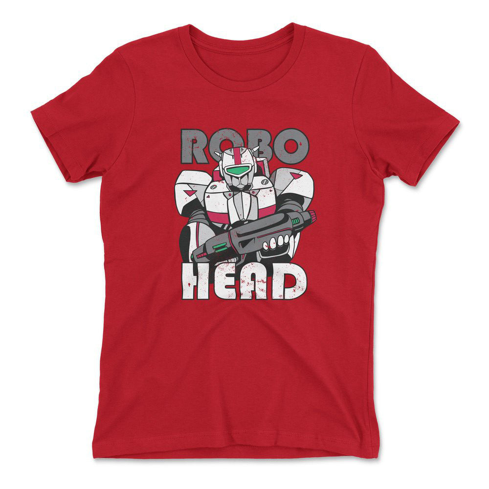 Robo Head Womens T-Shirt in Red color