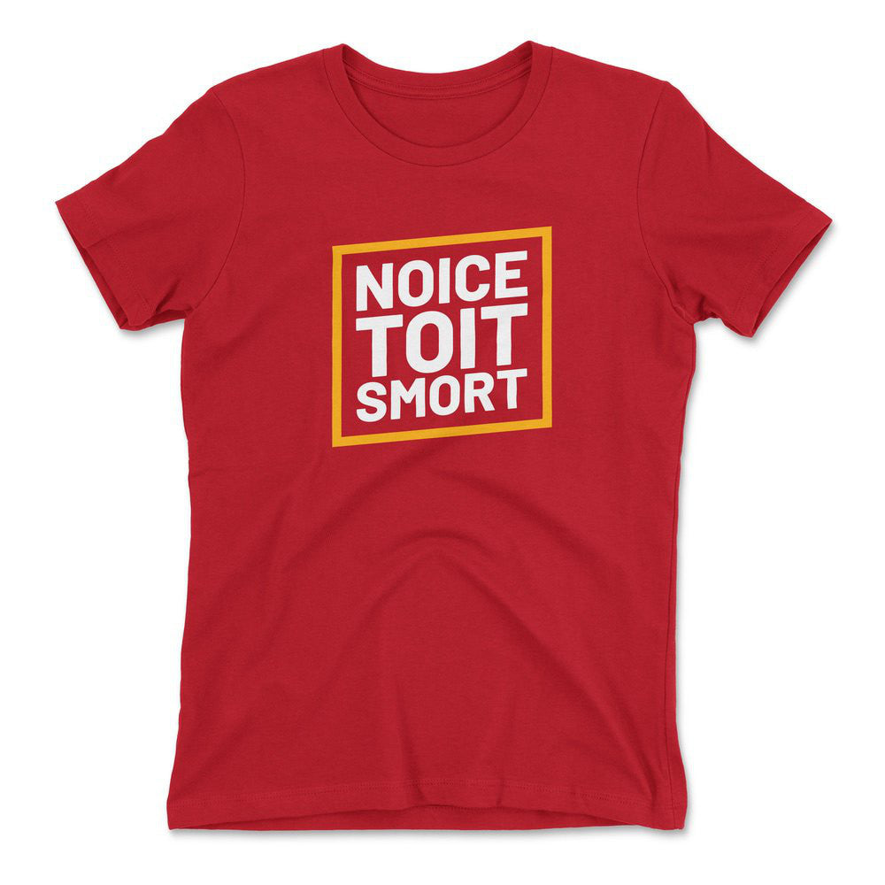 Noice Toit Smort Womens T-Shirt in Red color