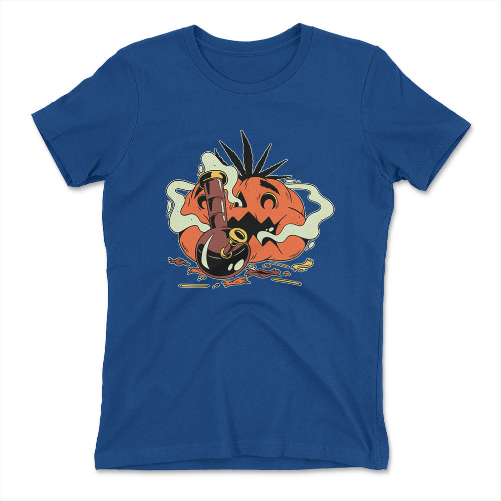 Baked Pumpkin Womens T-Shirt in Royal color