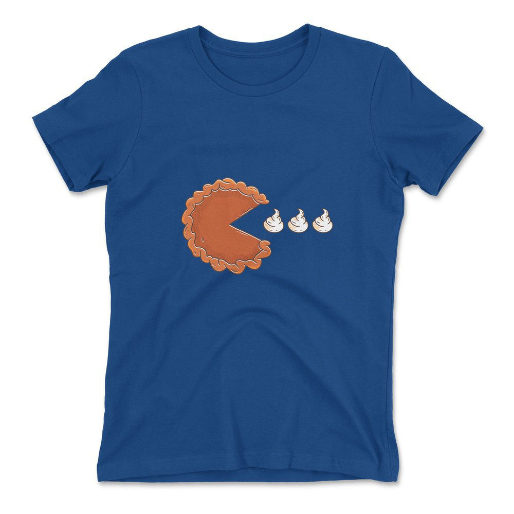 Pie Eating Cream Womens T-Shirt in Royal color