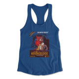 Cat Wars - Revenge Of The Dog Womens Racerback Tank in Royal color
